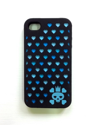 Skulluminous iphone 4 case (Black)